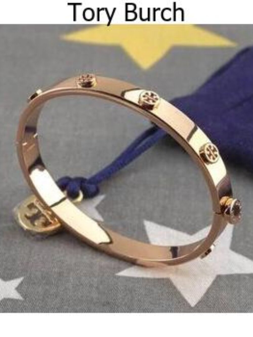 Tory Burch Miller Stud Hinge Bracelet 7MM Rose Gold (BRAND NEW)